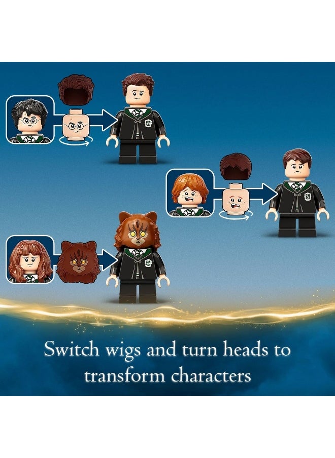 LEGO - LEGO Harry Potter Hogwarts: Polyjuice Potion Mistake 76386 Bathroom Building Kit with Minifigure Transformations; New 2021 (217 Pieces) - Image 1