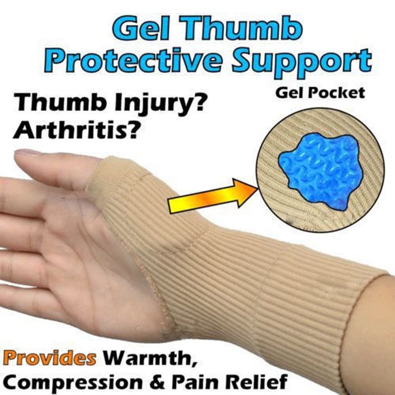 klarako Gel Compression Gloves, 2 Pair Orthese Elastique Main Silicone Thumb Brace Artist Wrist Support Gloves Gel Silicone Hand Wrist Support Brace thumb wrist compression gloves Ideal Hand Wrist Support - Image 2