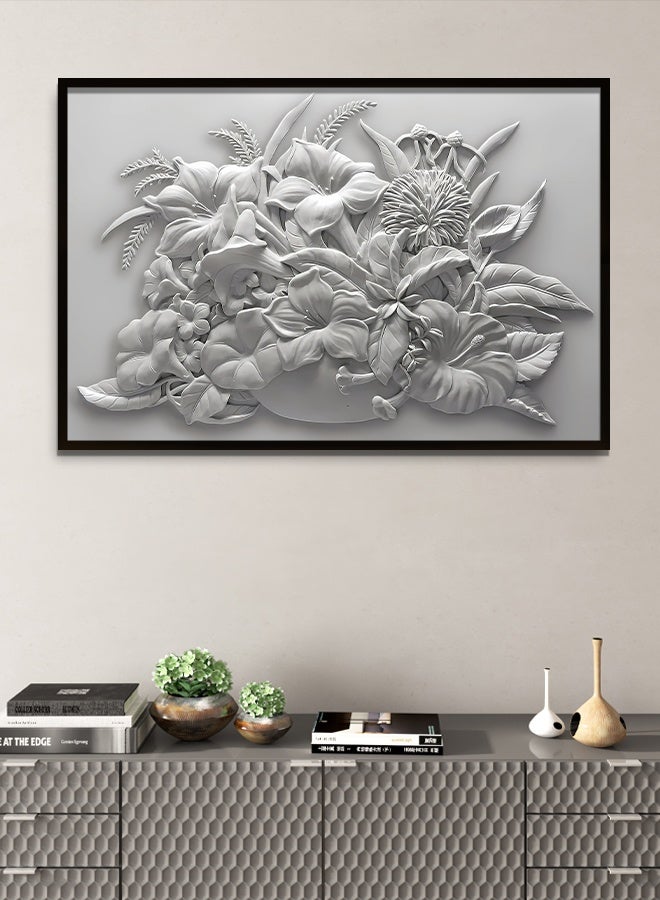 4gdran Canvas Wall Art For Wall Decoration Abstract Design With A Hollow Frame Size 120x80cm One Piece  - Image 2