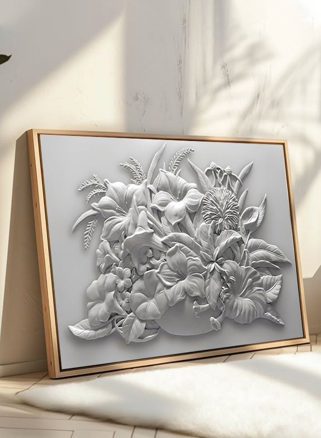 4gdran Canvas Wall Art For Wall Decoration Abstract Design With A Hollow Frame Size 120x80cm One Piece  - Image 5