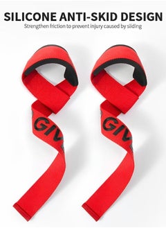 GROIC Lifting Wrist Straps for Weightlifting Anti Slip Gel Grip Straps Hard Pull Wrist Lifting Straps Grips Power Band for Weightlifting, Powerlifting, Strength Training Deadlift Straps  - Image 3