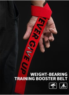 GROIC Lifting Wrist Straps for Weightlifting Anti Slip Gel Grip Straps Hard Pull Wrist Lifting Straps Grips Power Band for Weightlifting, Powerlifting, Strength Training Deadlift Straps  - Image 2