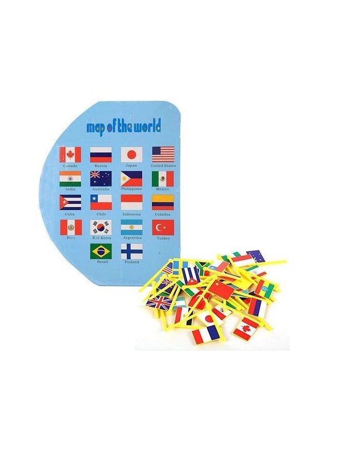 Safwa Toys - Children's toy, W57-7 map of country flags from Al Safwa Toys - Image 1