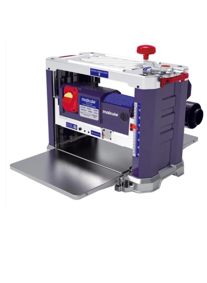 makute 2000W  Wood Planer with 10000RPM 334X22.2 mm Blade size 2  blades 330mm  Layout width 0-3mm Thickness layout for All Wood Types Planing Task - TP131-330 - Image 1