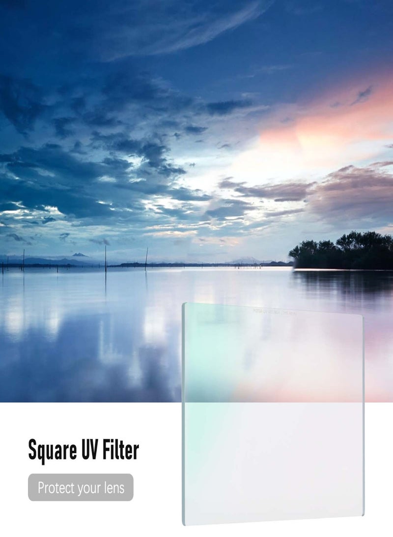FOTGA 4mm Square UV Filter 4 x 5.65in Protective Filter Slim HD Optical Glass Ultra Slim Multi Layer Coating - Image 4