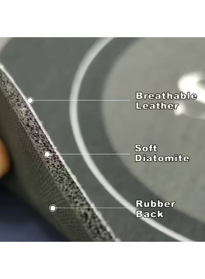 طقم من قطعتين سجادة مطبخ فائقة الامتصاص – سريعة الجفاف وغير قابلة للانزلاق، مصنوعة من مزيج بوليستر متين، مثالية للمطبخ أو الحمام الكبير - Image 2