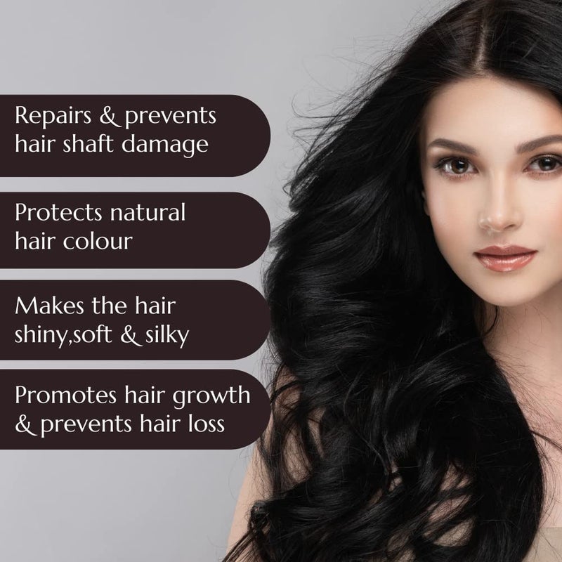 Atrimed Denz  Darc Herbal Therapeutic Shampoo  Protects The Natural Hair Colour and Lusture  Enriched with Hibiscus and Aloe vera  600ml  Pack of 3 - Image 5