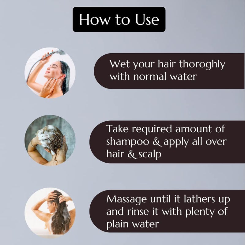 Atrimed Denz  Darc Herbal Therapeutic Shampoo  Protects The Natural Hair Colour and Lusture  Enriched with Hibiscus and Aloe vera  600ml  Pack of 3 - Image 4