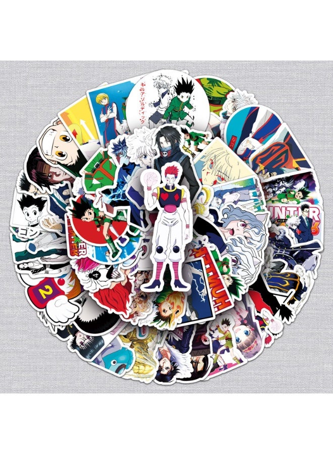 NIBEMINENT 50 Pcs Hunter X Hunter Deco Kit Waterproof Stickers, High Definition Printing Bright Colors, Suitable for Laptop Skateboard Luggage Water Bottle Guitar DIY - Image 2