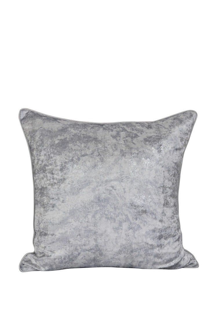 السرعوف الذهبية وسادة شام يورو شام من رقائق الفويل الفضية من GOLD MANTIS مقاس 66 × 66 سم - وسادة رمي من جلد الغزال مزخرفة مع حشوة، قماش ناعم لامع، وسادة مربعة لامعة للأريكة والسرير وغرفة المعيشة - Image 1