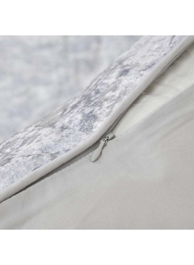 السرعوف الذهبية وسادة شام يورو شام من رقائق الفويل الفضية من GOLD MANTIS مقاس 66 × 66 سم - وسادة رمي من جلد الغزال مزخرفة مع حشوة، قماش ناعم لامع، وسادة مربعة لامعة للأريكة والسرير وغرفة المعيشة - Image 5