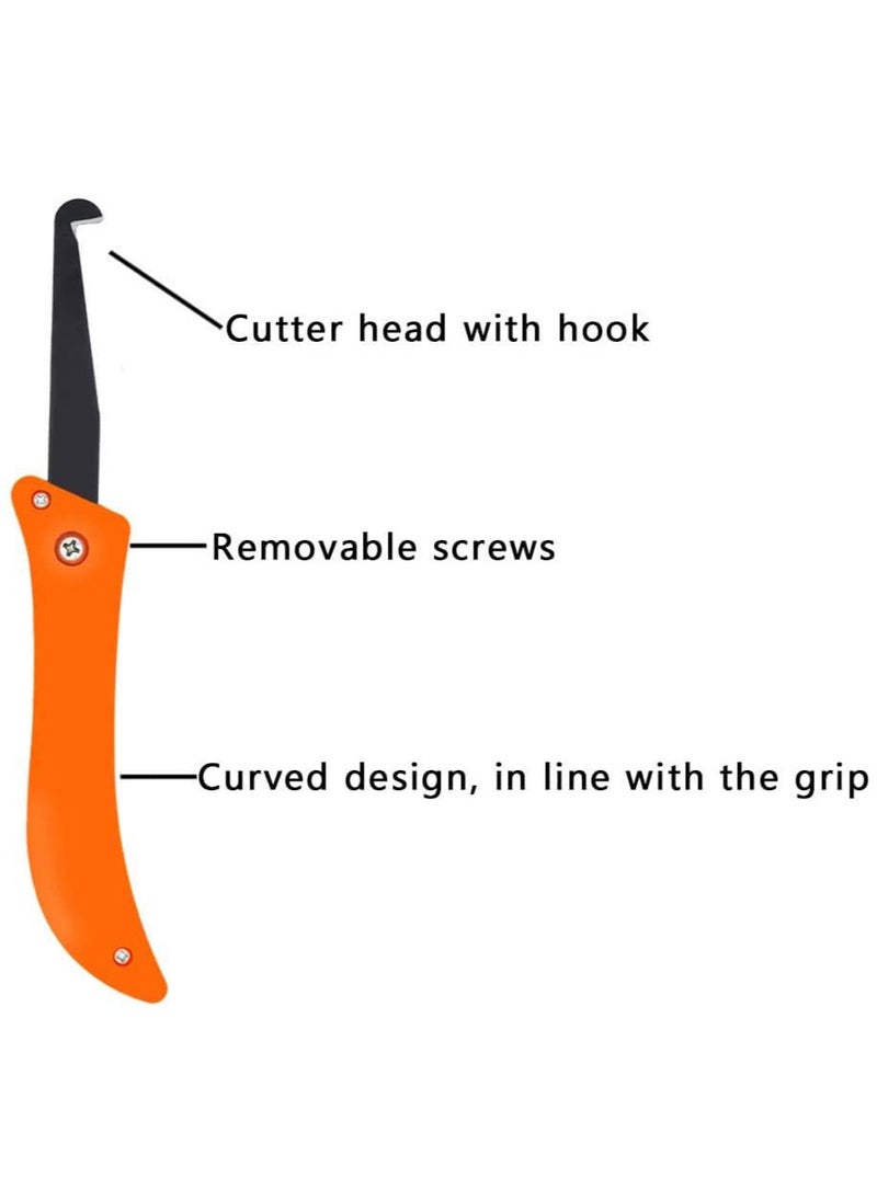 sokany - 8 PCS Grout Remover Tool set, Grout Saw, Angled Grout Scraping Rake Tool with 6 Pieces Extra Blades Replacement for Tile Cleaning (Yellow/Orange/Black) - Image 1