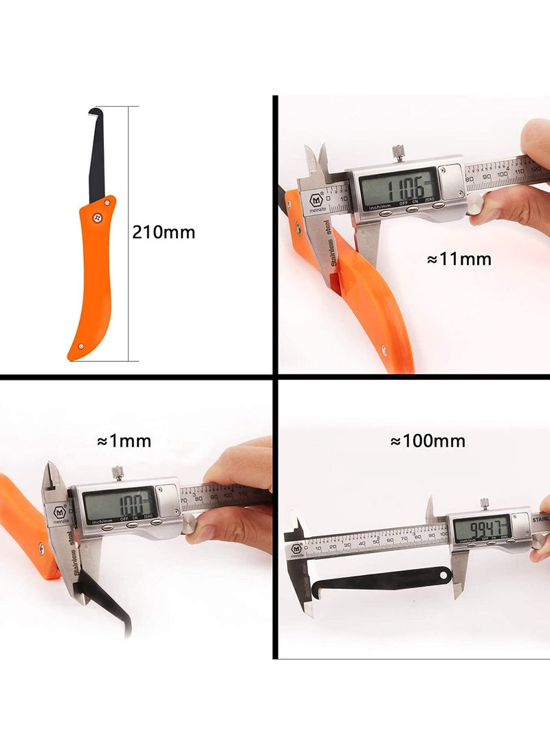 sokany - 8 PCS Grout Remover Tool set, Grout Saw, Angled Grout Scraping Rake Tool with 6 Pieces Extra Blades Replacement for Tile Cleaning (Yellow/Orange/Black) - Image 1