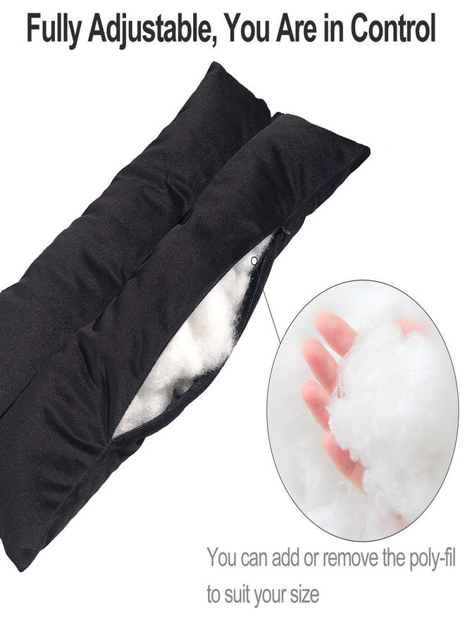 D. Cozy Mastectomy Pillow Post Heart Surgery Seatbelt Pillows Chemo Port Hysterectomy Recovery Post Op Super Soft for Breast Cancer Gifts Patients Women Black - Image 4
