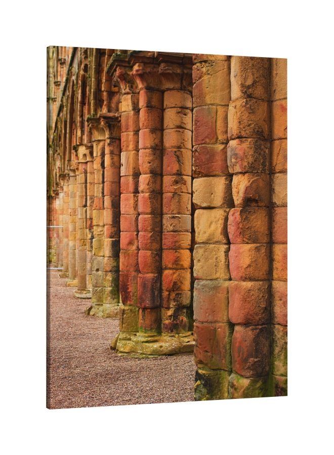 RKN Decorative Printed Framed Canvas Wall Art Yellow/Green/Brown 60 x 80centimeter - Image 2