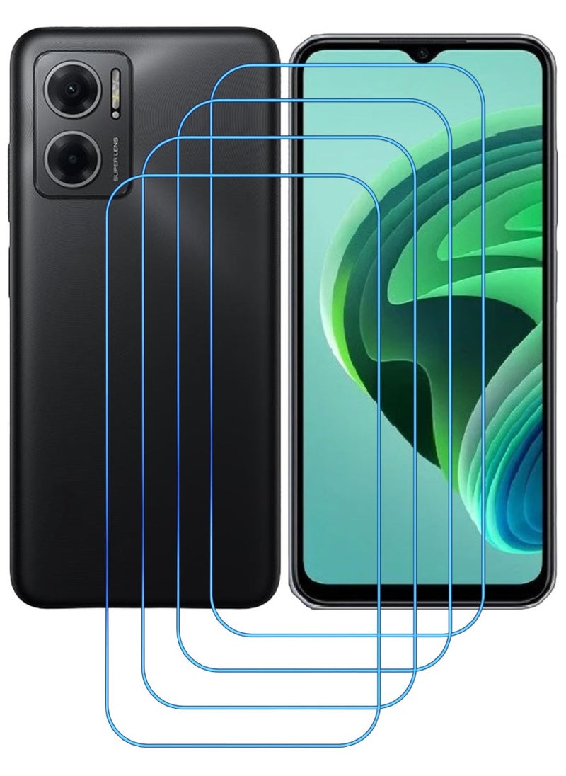 ACLIX 4 Pieces Antistatic ESD Dustproof Premium Quality High Definition Clear Tempered Glass Screen Protector Designed For Xiaomi Redmi Note 11E - Image 1