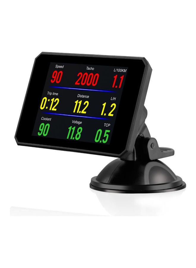 NIBEMINENT Head up Display OBD Smart HUD Auto Digital Meter OBD2 Port Warning Windshield Alarm System - Image 1