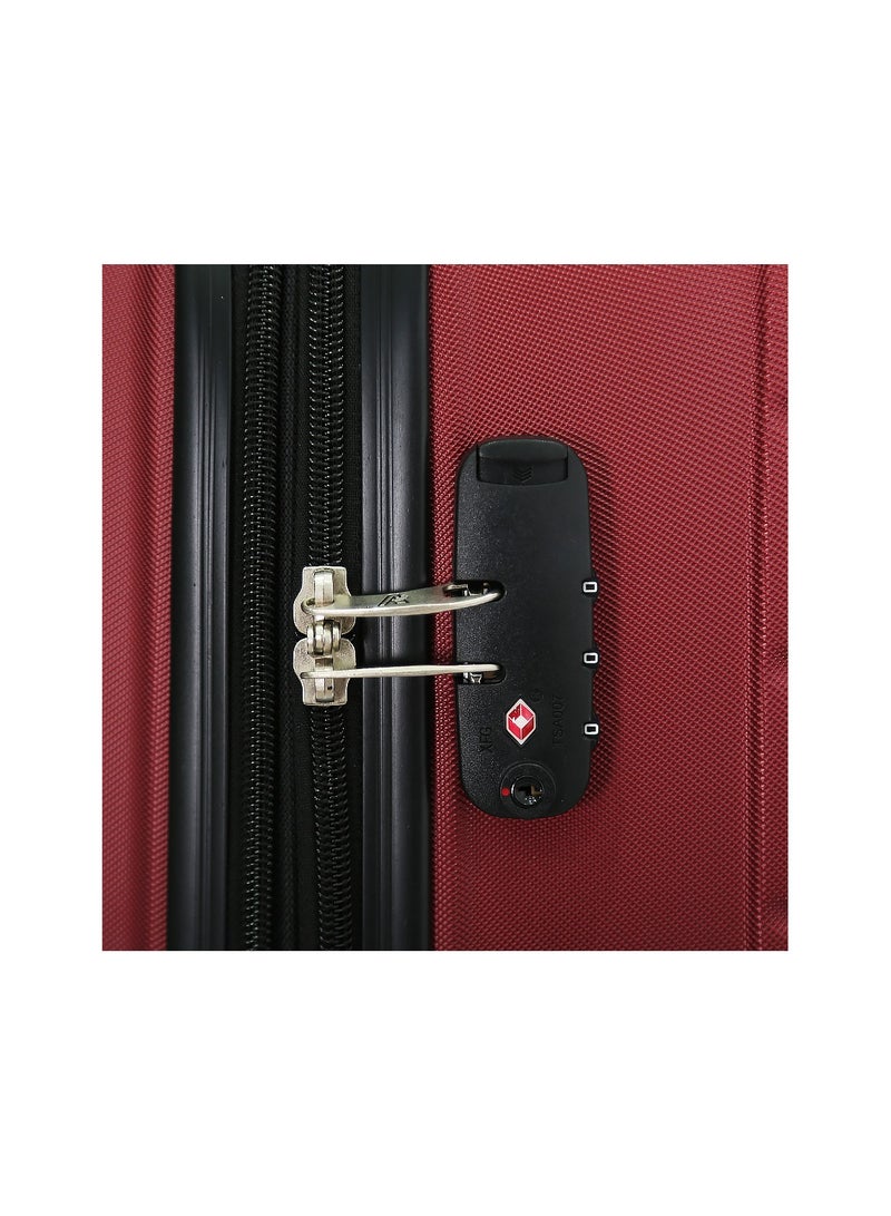 Verage  حقيبة سفر VERAGE 3 قطع، أحمر، قفل TSA، L 28/M 24/S 21 - Image 5