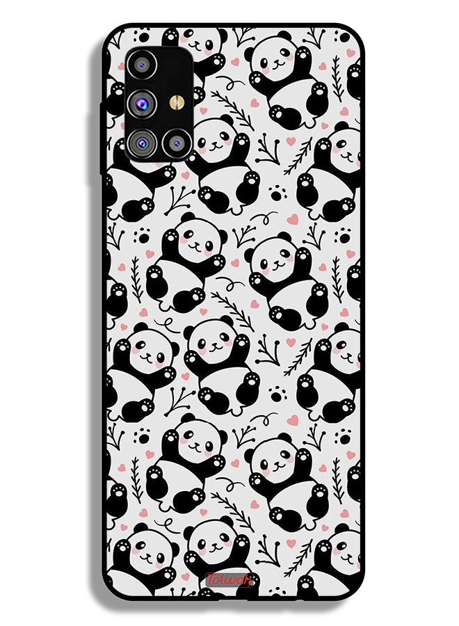 Tolwak Samsung Galaxy M31s Protective Case Cover Pattern Of Panda - Image 2