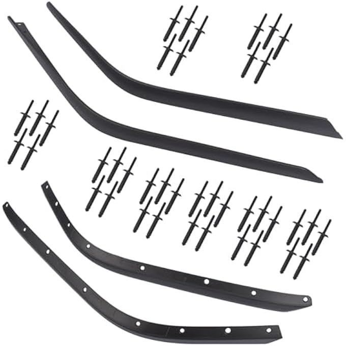 rayihni Front  Rear Fender Extenders Replacement For 20182024 Jeep Wrangler Jl Jlu Rubicon Wheel Fender Liner Extension Set 4 Pcs Only Fit High Clearance Fender Flares Not Fit 4Xe - Image 4