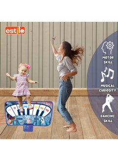 Estilo Estilo Floor Piano Mat for Kids & Toddlers | Baby Playing Mat with Music 11 Keys | Musical Toy Gift for Boys & Girls Age for 1-6 | Engaging Keyboard for Toddlers (Frozen)  - Image 5