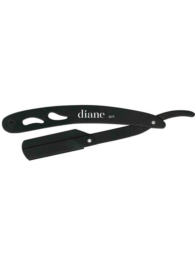 Diane Professional Straight Edge Shaving Razor, Black, 0.15 lb - Image 1