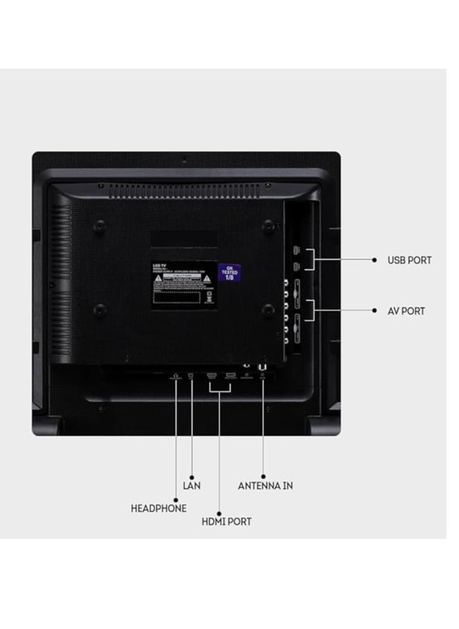 CELLECOR - Cellecor Smart TV E-32X HD LED Smart Android TV, 24W Dual Speakers Sound, Latest Bluetooth Connectivity, Android Version 10, Chromecast Built-In Specifications HD Resolution|512 MB RAM| 4GB ROM - Image 1