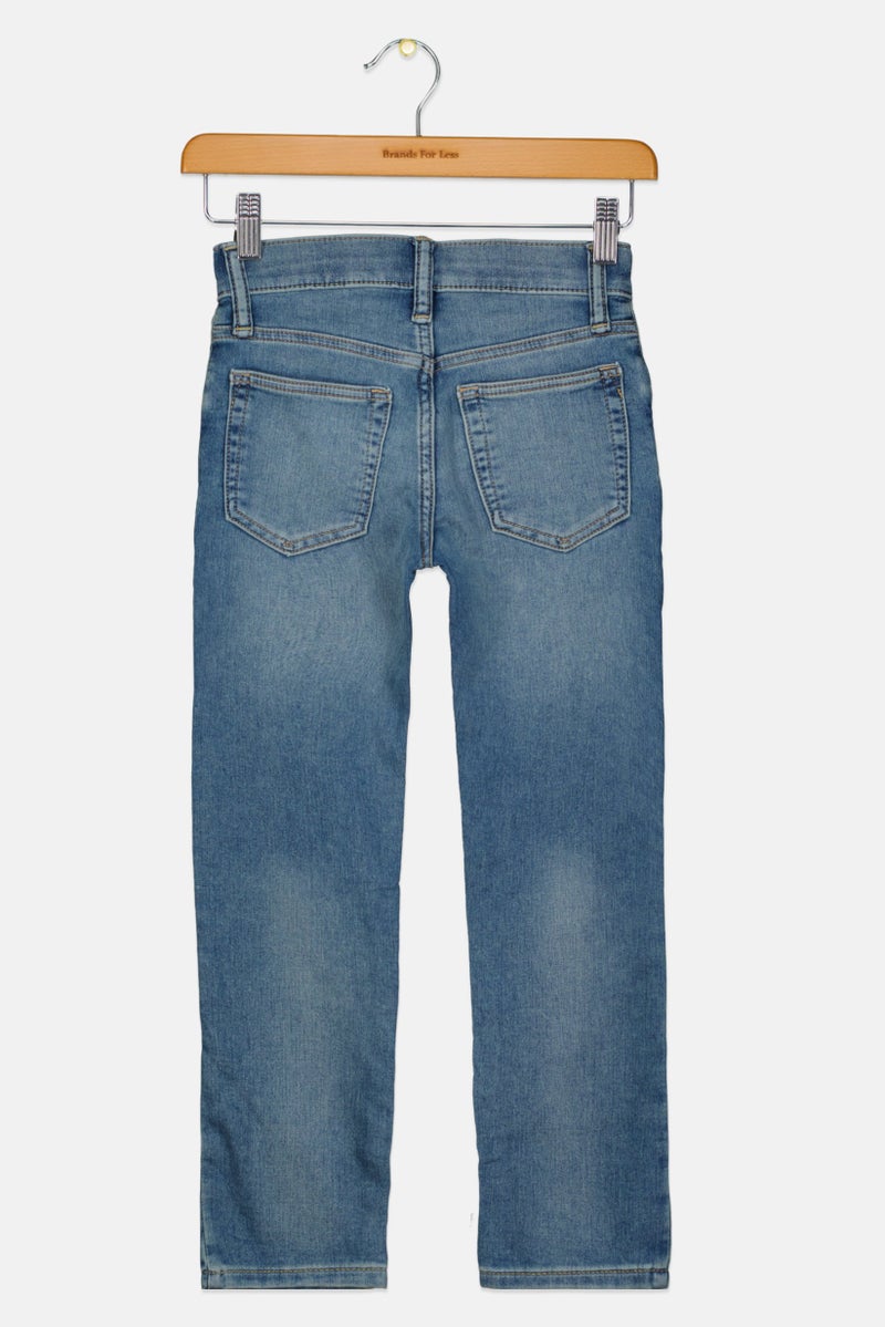 GAP Kids Boy Slim Medium Washed Jeans, Blue - Image 2