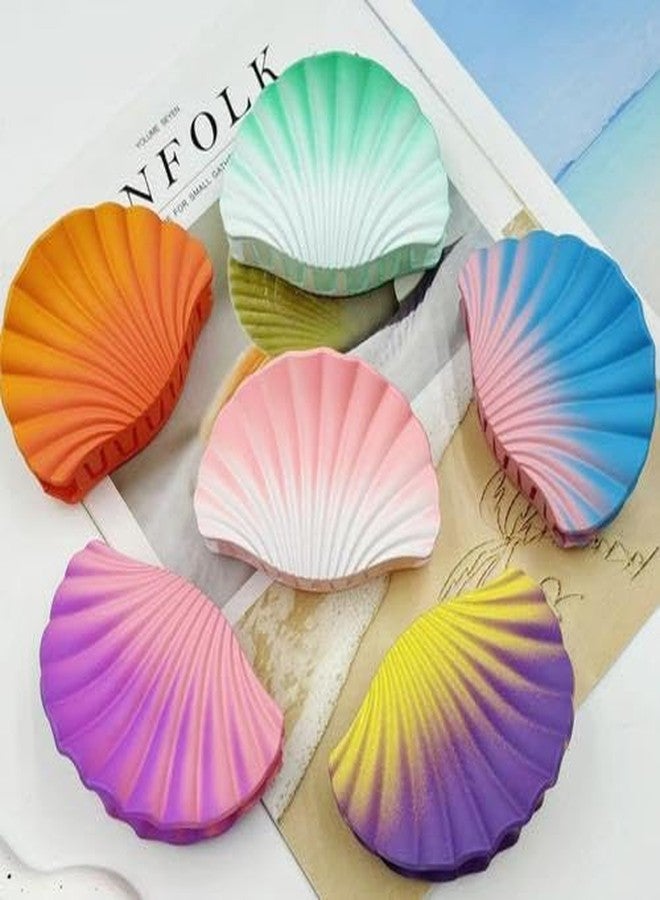 Radhya Accessories Gradient Shell Hair Claws Acrylic Hair Claw Clutcher for Women Girls (Pack of 2) Viral Trending Shell Flower Hair Clips Acrylic Hair Clips Korean Hair Accessories Gift for Girls - Image 3