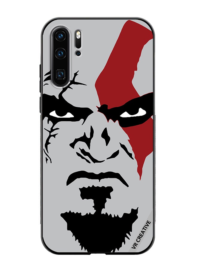 VR CREATIVE Protective Case Cover For Huawei P30 Pro Face God Of War Design Multicolour - Image 1