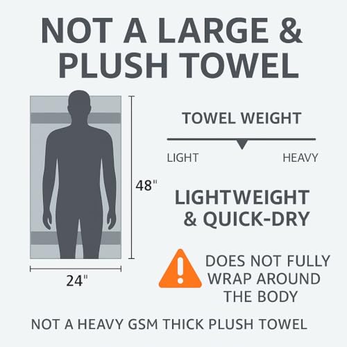Texcraft Medium Size Bath Towels Set of 6 – 100% Cotton Terry – 24" x 48" – Quick Dry, Soft & Highly Absorbent – Grey Towels for Bathroom, Gym, Spa, Pool & Daily Use - Image 2