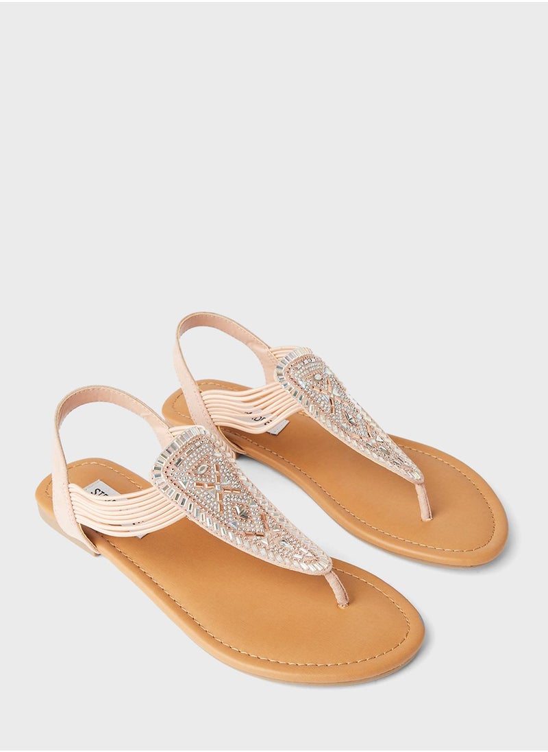 STEVE MADDEN - Zurii Flat Sandals - Image 1