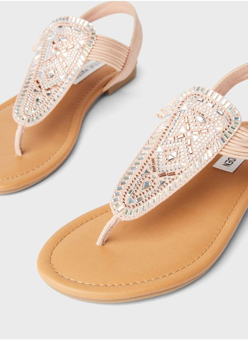 STEVE MADDEN - Zurii Flat Sandals - Image 1