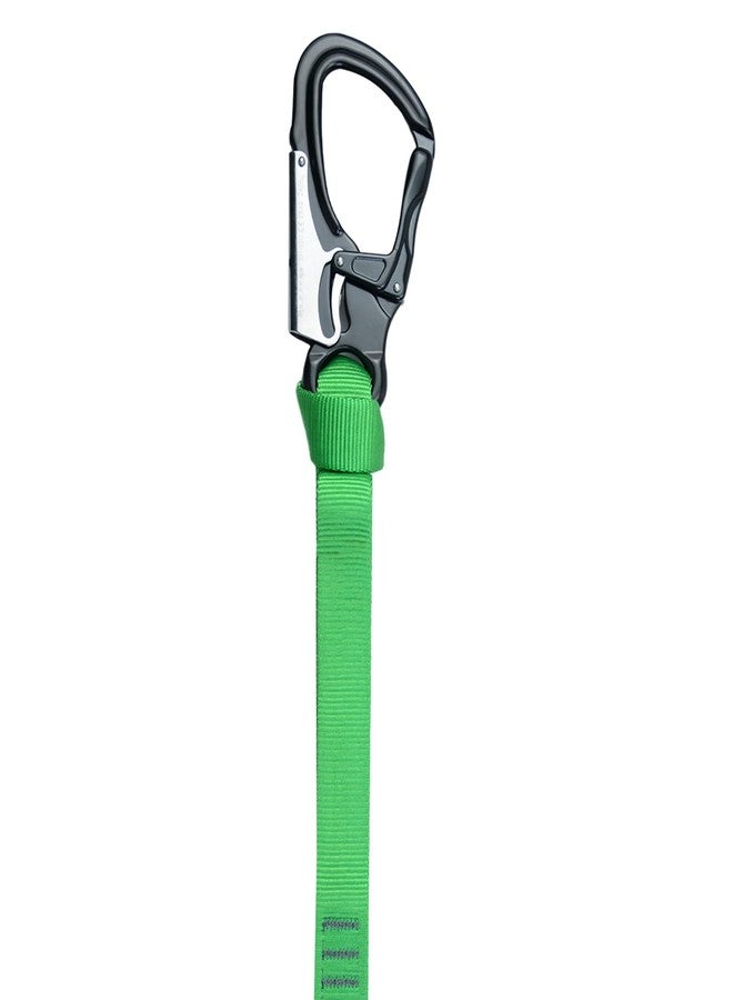 S.E.PEAK Speedline Kit Arborist 1-Inch 29kN Nylon Sling with 25kN Aluminum Lightweight Double Lock Hook Rigging Equipment (Green,26",1pc) - Image 1