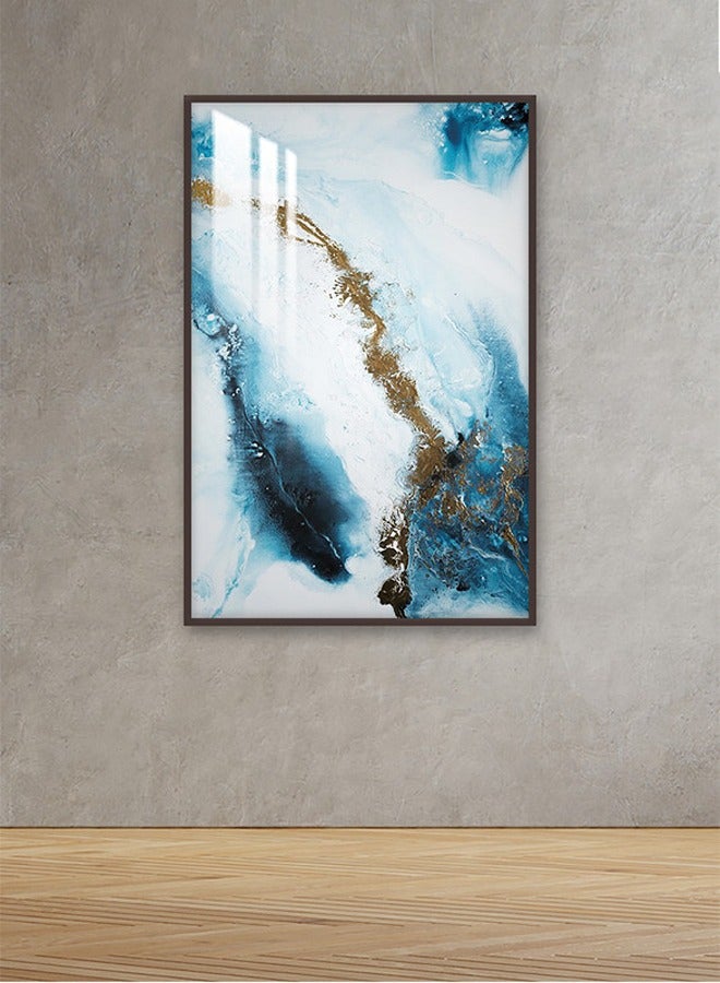 Marktna Decorative Wall Art Painting 120X80Cm With An Abstract Design Gold Frame And A Transparent Acrylic Layer 0.5Kg  - Image 1