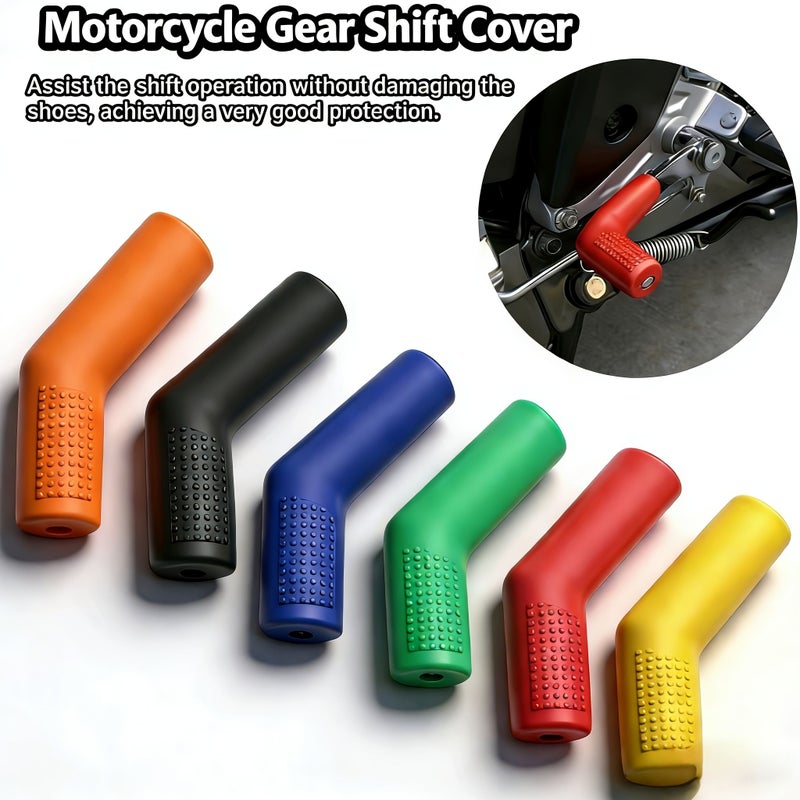 Green 2-Piece Motorcycle Anti-Slip Shift Lever Covers For Bikes - Image 1