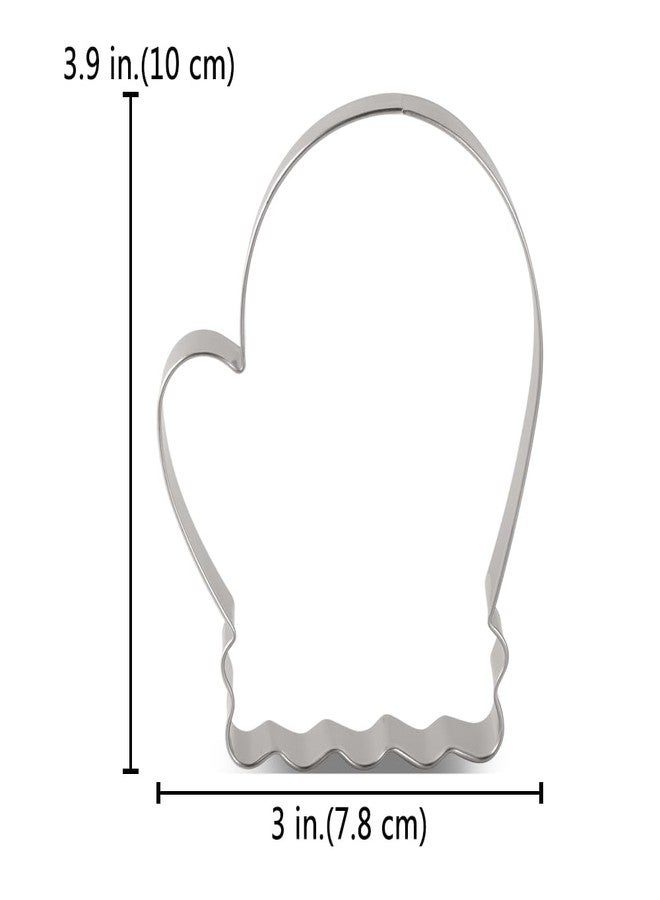 LILIAO Christmas Winter Mitten Cookie Cutter - 3.1 x 4 inches - Stainless Steel - Image 3