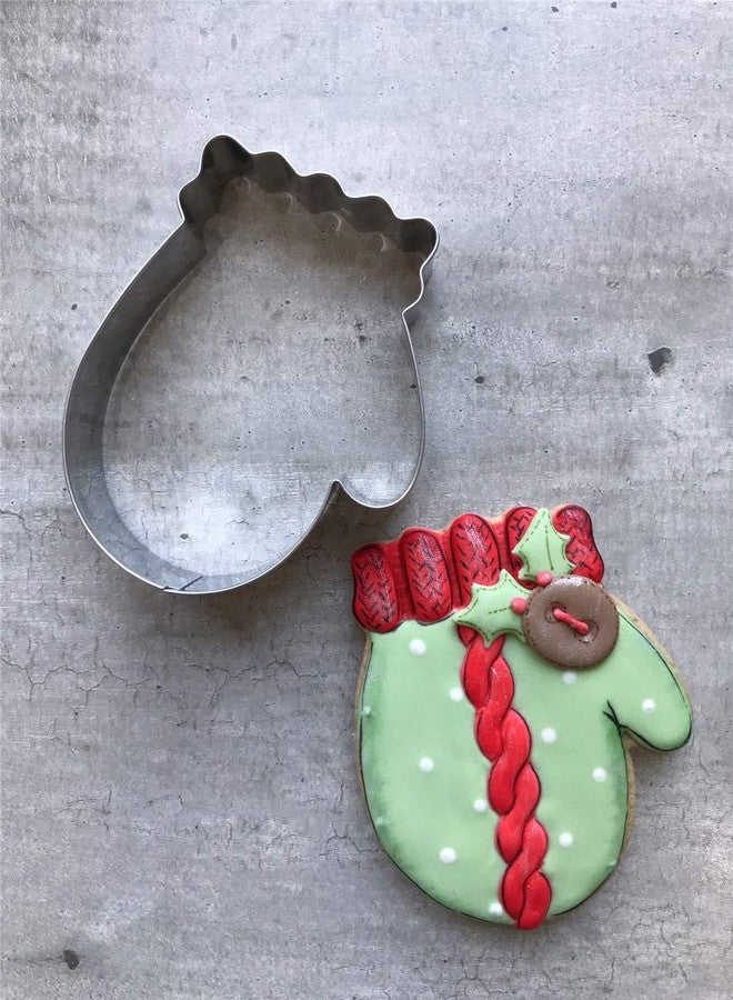 LILIAO Christmas Winter Mitten Cookie Cutter - 3.1 x 4 inches - Stainless Steel - Image 4