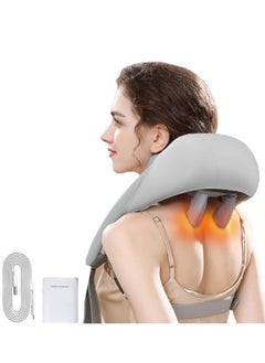 MARK STORE Mini Neck and Back Massager with Soothing Heat, Electric Deep Tissue 3D Kneading Massage Pillow for Shoulder, Leg, Body Muscle Pain Relief, Home, Office, and Car Use  - Image 2