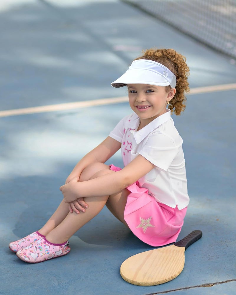 Jastore Kids Sun Visor Hats for Girls Boys Lightweight Sports Hat UPF50+ Sun Visor Hat for Running Outdoors - Image 5