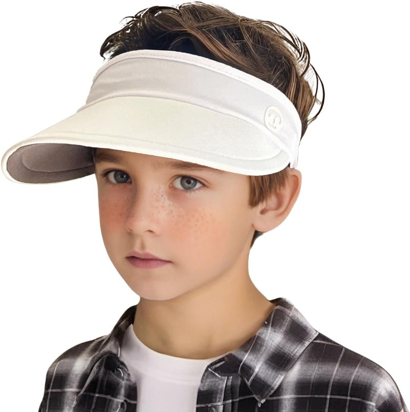 Jastore Kids Sun Visor Hats for Girls Boys Lightweight Sports Hat UPF50+ Sun Visor Hat for Running Outdoors - Image 1