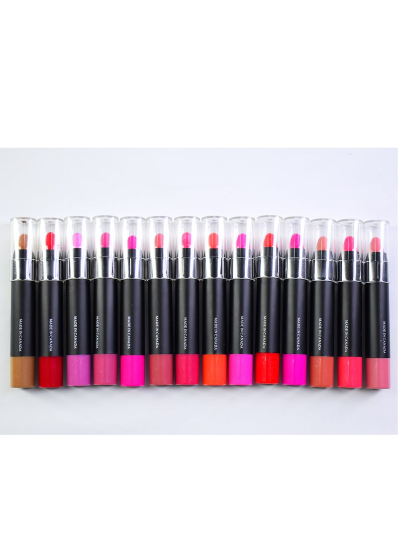 Attractive Modern Lipstick MultiColour Collection For Girls 15 Colours - Image 1