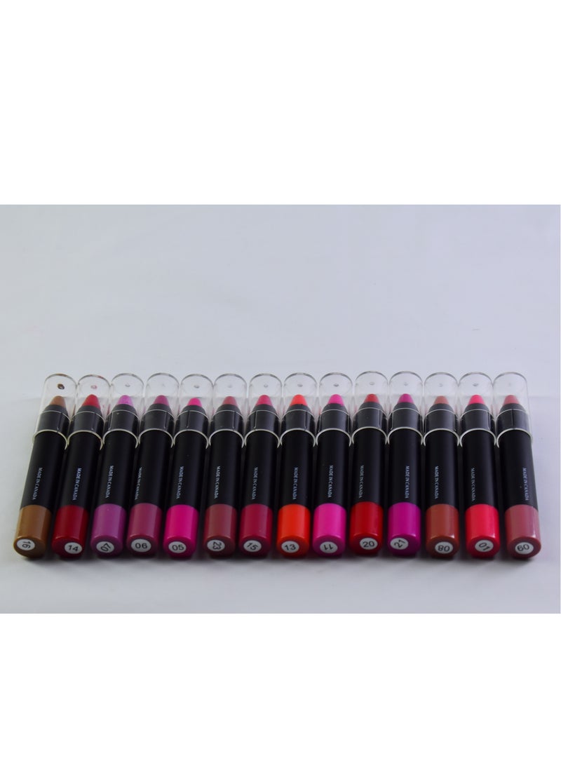 Attractive Modern Lipstick MultiColour Collection For Girls 15 Colours - Image 3