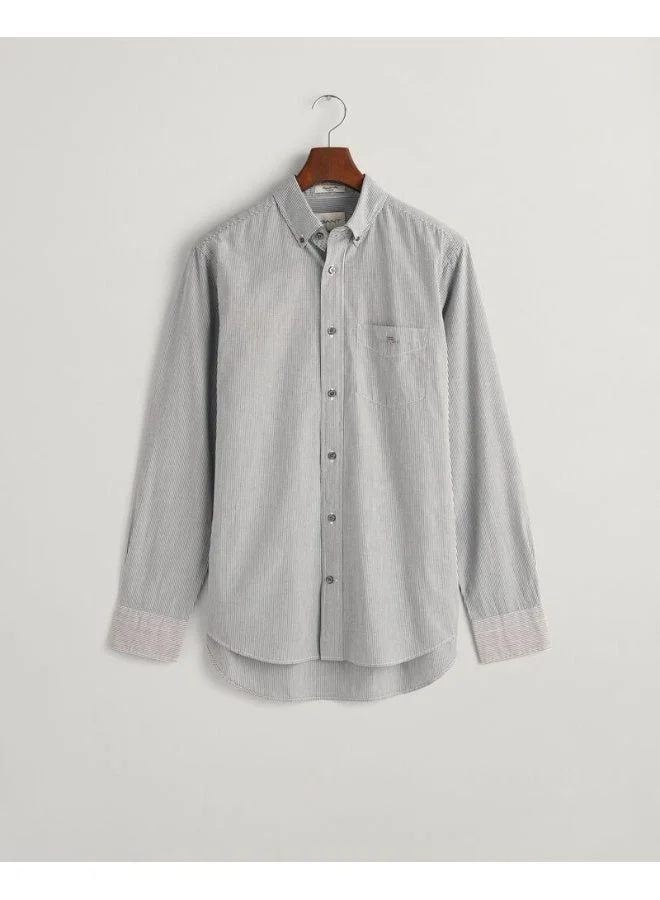 GANT  Gant Regular Fit Banker Stripe Poplin Shirt for Men | Best Price UAE