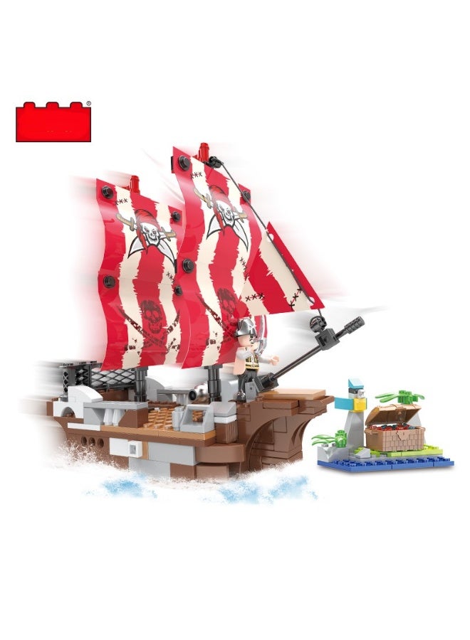 COGO ☠️ Pirate Treasure Island 3-in-1 Building Set - 260 Pieces - Image 1