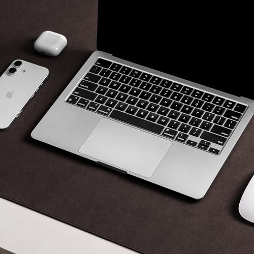 DailyObjects Reversible Desk Matte Sand Premium Vegan Leather Desk Mat|Anti-Skid|Anti-Slip|85 * 45cm|Spread Turf Desk/Laptop Mat for Work from Home/Gaming- Extended Mouse pad and Keyboard Desk-Brown - Image 2