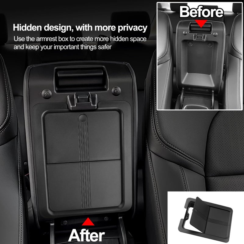 Thenice for 11th Gen Civic Center Console Organizer Armrest Box Tray Glovebox Hidden Storage Compartment Compatible with Honda Civic 2026 2025 2024 2023 2022 Accessories -3PCS - Image 3