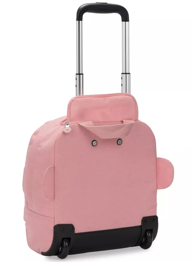 kipling Nusi Two-Wheeled School Bag For Children - Bridal Rose