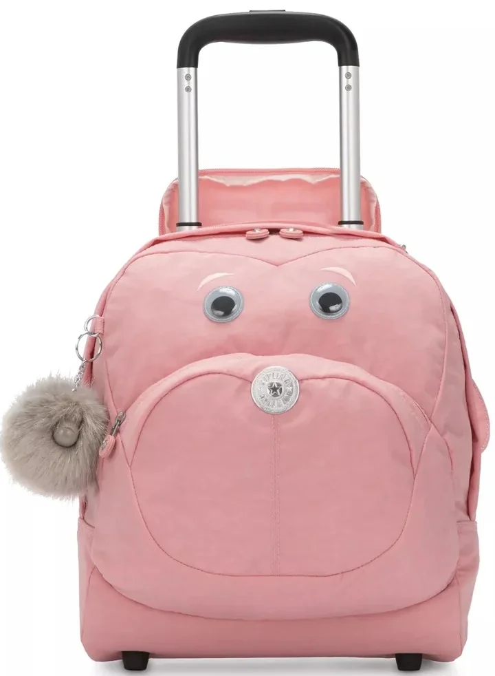 kipling Nusi Two-Wheeled School Bag For Children - Bridal Rose