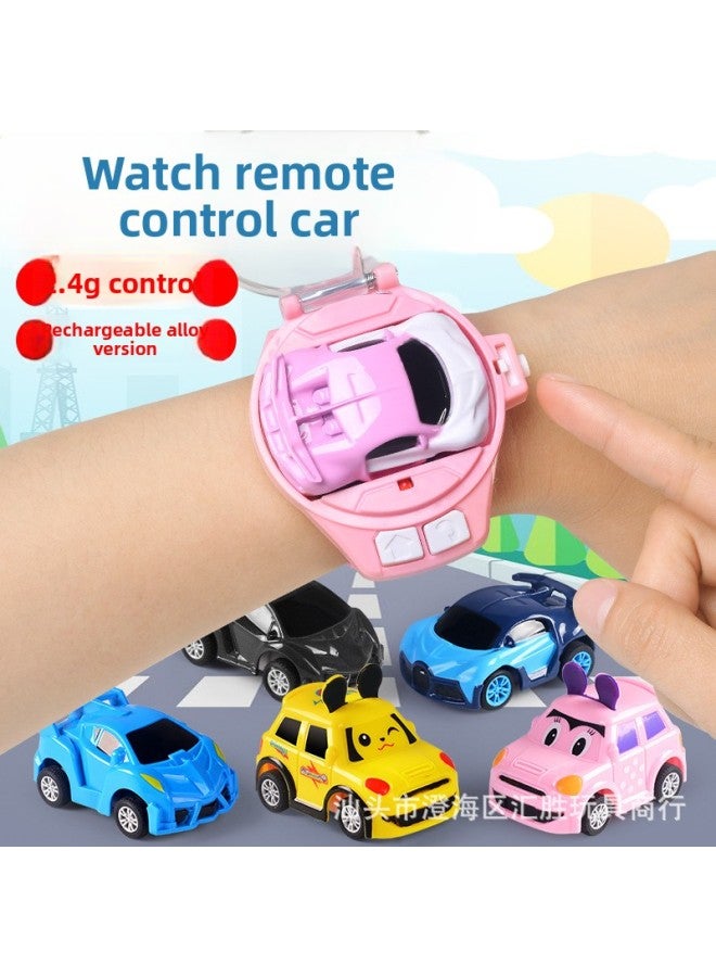 Loquat Mini Watch Alloy Remote Control Car 2.4G Gesture Control Remote Control Car Children's Racing Toys Wholesale-Color:Plush Rabbit 【Upgrade 2.4G Watch Remote Control】】 - Image 2